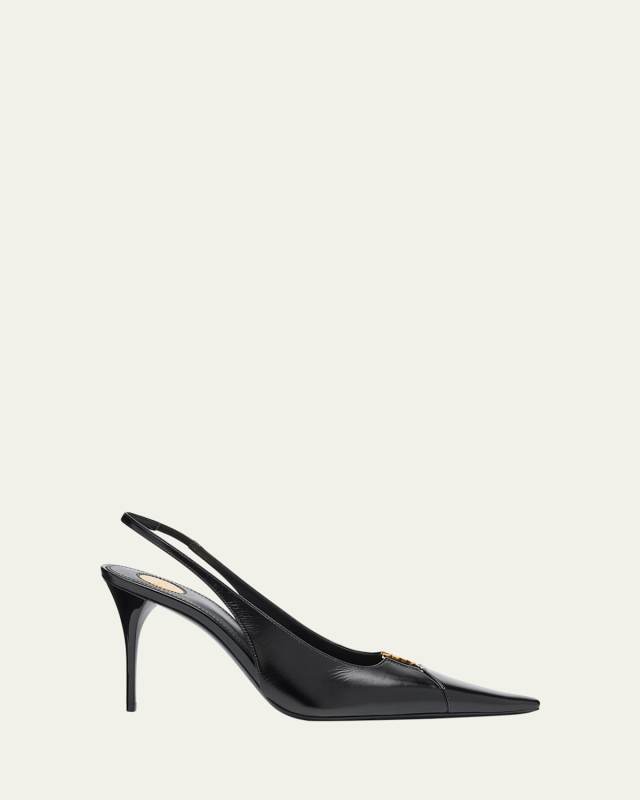 Babylone Leather YSL Slingback Pumps
